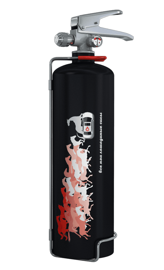 Дизайнерский огнетушитель Bontel 2 л - подарочная серия от производителя с доставкой