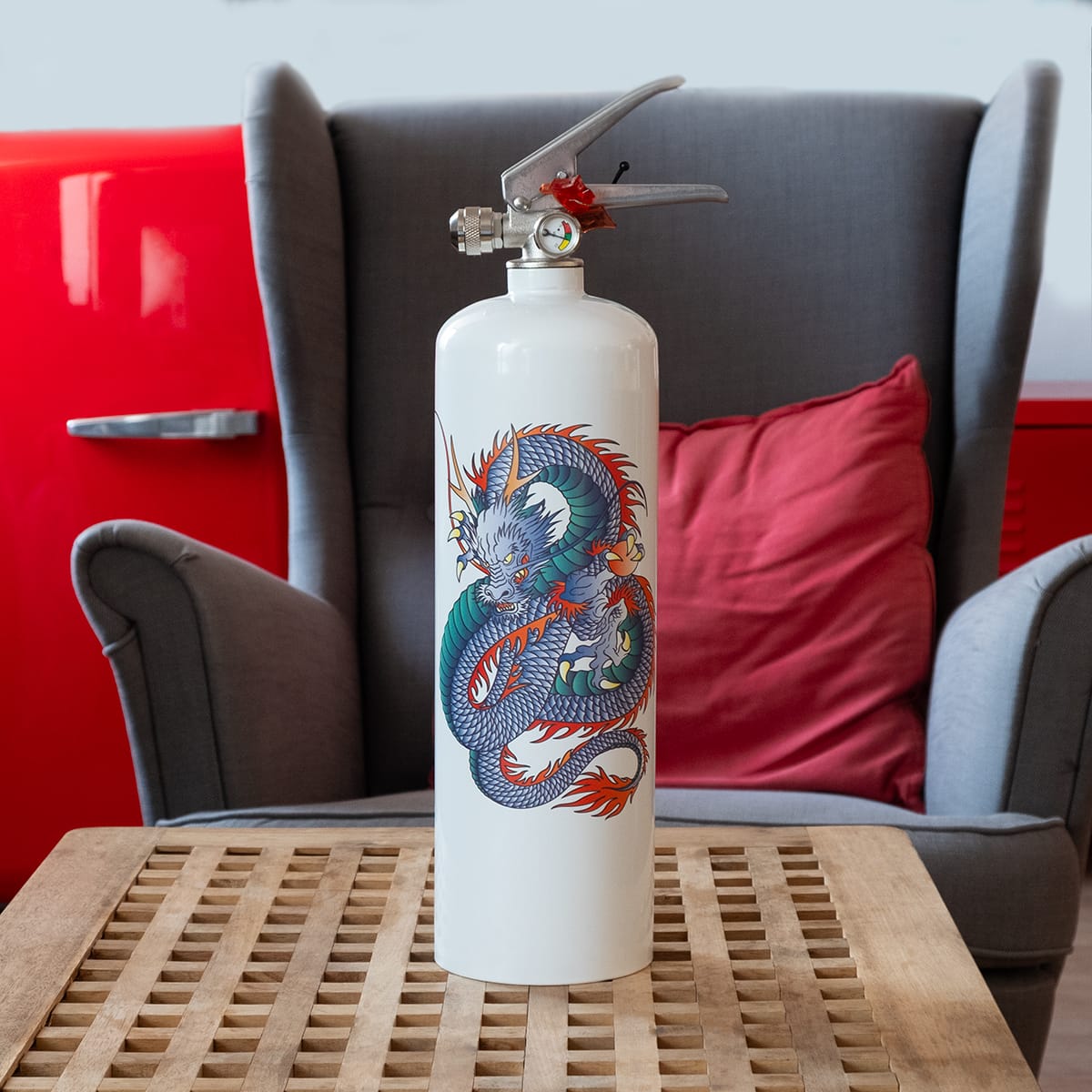Дизайнерский огнетушитель Bontel 2 л Dragon - подарочная серия от производителя с доставкой